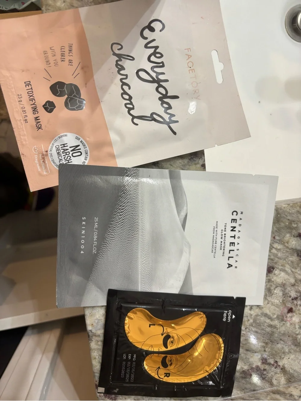 Everyday Charcoal + Gold Eye Patches Skincare Bundle